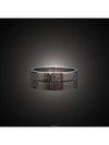 Daejeon Used Luxury Goods Icon Ring 18K White Gold No 18 4mm - GUCCI - BALAAN 4