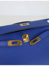 Blue Electric Swift Kelly Pochette Gold U - HERMES - BALAAN 6