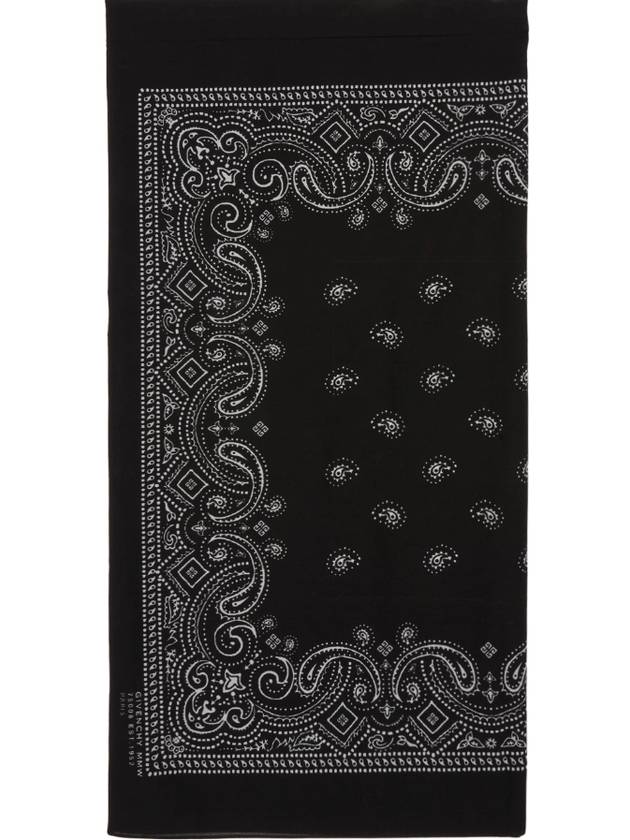 Paisley Black Print Scarf - GIVENCHY - BALAAN 3