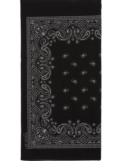 Paisley Black Print Scarf - GIVENCHY - BALAAN 2