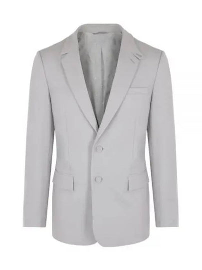 Single Wool Twill Jacket Grey - DIOR - BALAAN 2