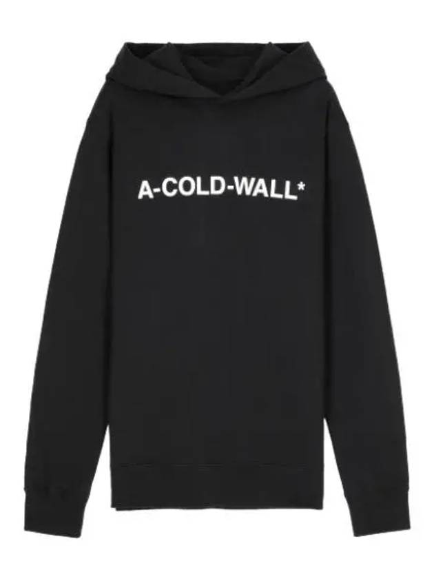 Logo Hooded Black Sweatshirt - A-COLD-WALL - BALAAN 1