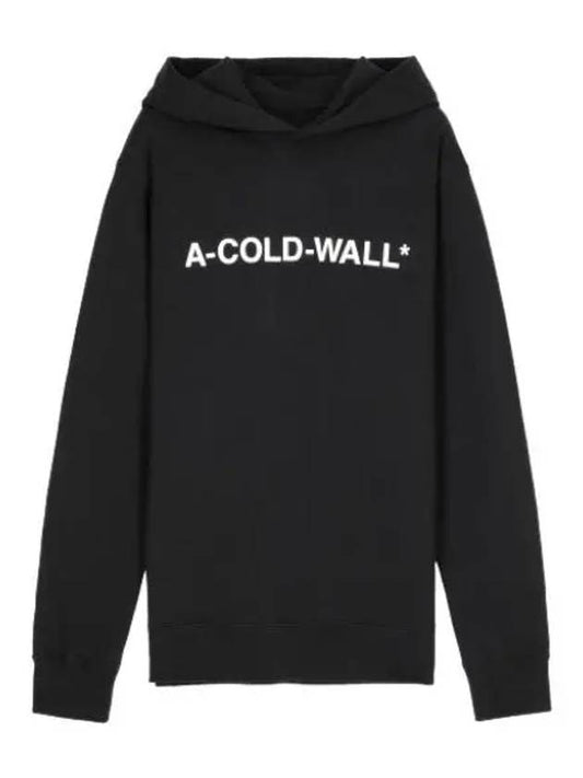 Logo Hooded Black Sweatshirt - A-COLD-WALL - BALAAN 1