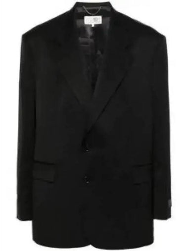 MM6 Margiela single breasted blazer jacket black SH0BN0008S47848900 - MAISON MARGIELA - BALAAN 1