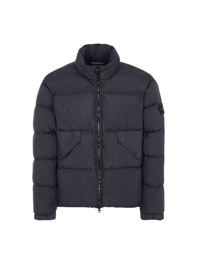 Crinkle Reps Compass Badge Down Padding Navy - STONE ISLAND - BALAAN 2