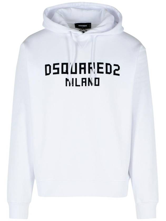 DSQUARED2 White Cotton Sweatshirt - DSQUARED2 - BALAAN 1