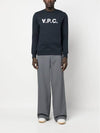 VPC Logo Crew Neck Sweatshirt Navy - A.P.C. - BALAAN 6