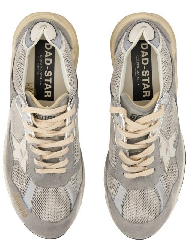 Dad-Star Low Top Sneakers Grey Silver White - GOLDEN GOOSE - BALAAN 7