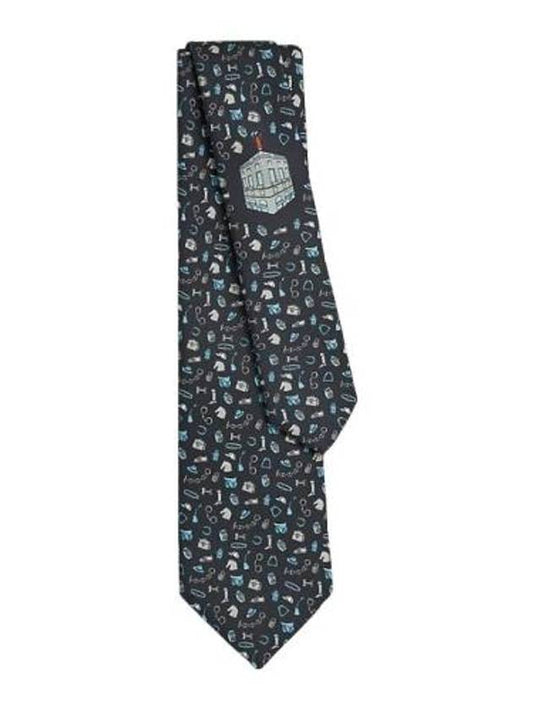 Quincaillerie du Faubourg Silk Men's Tie H006354T 01 - HERMES - BALAAN 1