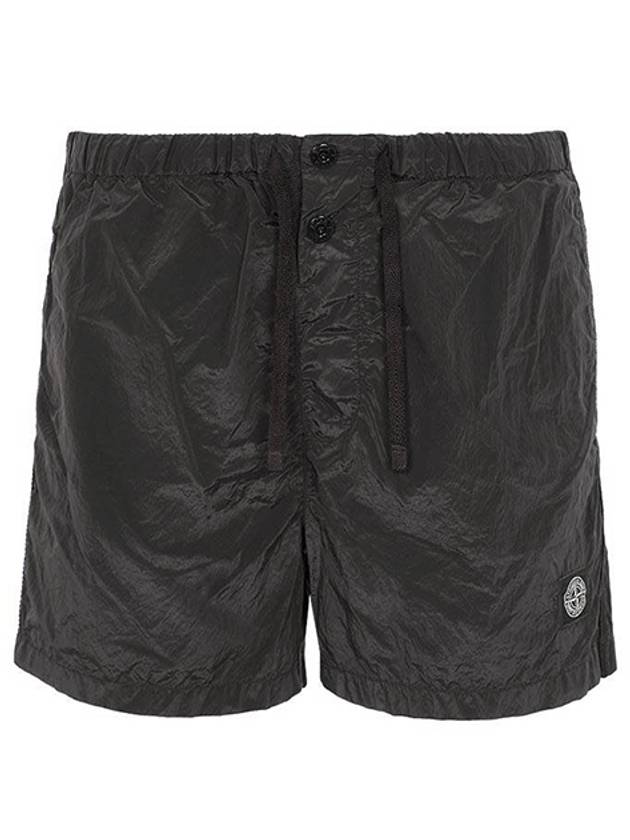 21FW 7515B0643 V0065 Logo Patch Swim Pants Charcoal Men’s Pants TLS - STONE ISLAND - BALAAN 1