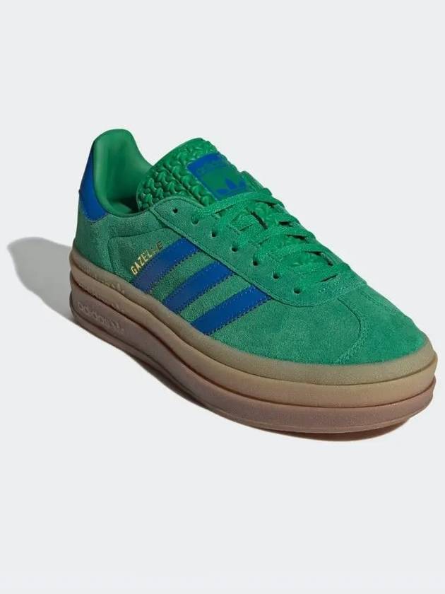 Gazelle Bold Suede Low Top Sneakers Green - ADIDAS - BALAAN 2