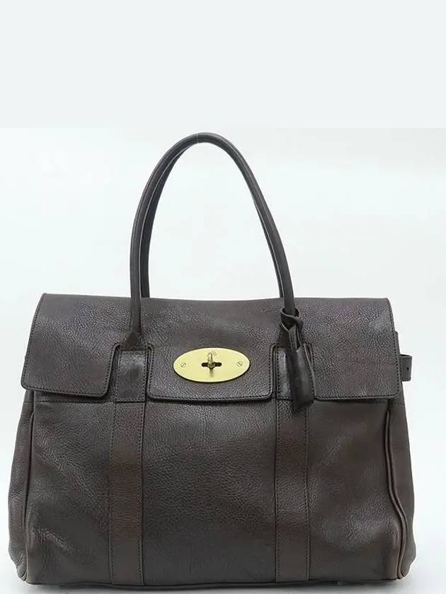 Chocolate color tote bag - MULBERRY - BALAAN 1