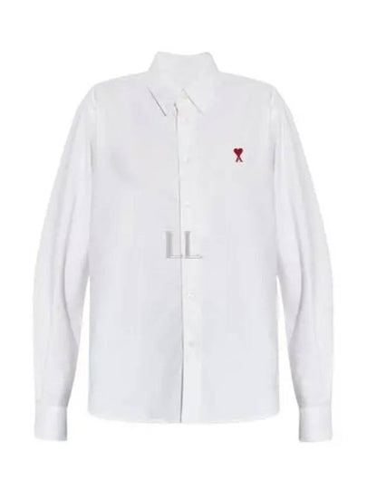 De Coech Long Sleeve Shirt White - AMI - BALAAN 2