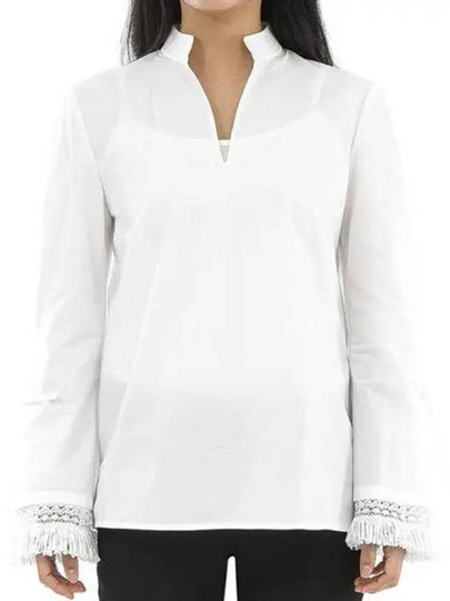 Women's Cotton Long Sleeve Blouse White - TORY BURCH - BALAAN 2