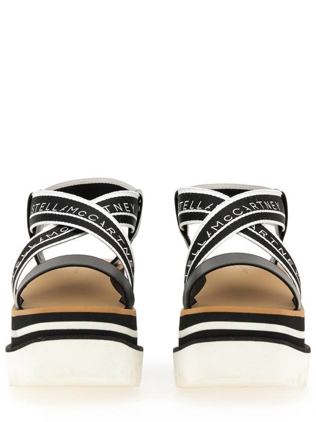 striped platform sandals black - STELLA MCCARTNEY - BALAAN 4