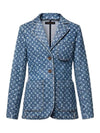 LV x AC Monogram Preppy Blazer Blue 1AFYTE - LOUIS VUITTON - BALAAN 1