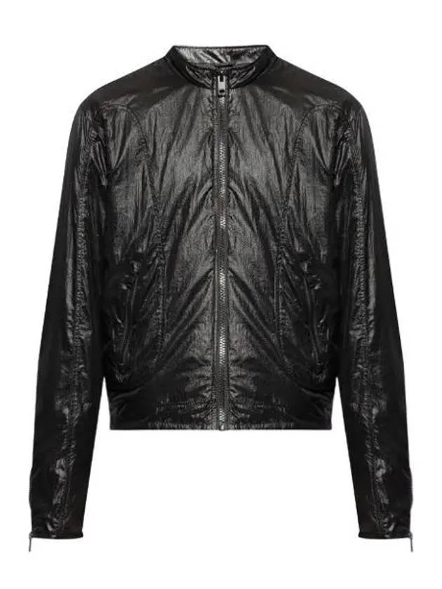 J Clay Shiny Ripstop Biker Jacket Black - DIESEL - BALAAN 2