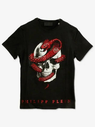 Men s Short Sleeve T Shirt Black MTK1820 PJY002N 0213 H 10 - PHILIPP PLEIN - BALAAN 1