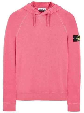 Logo Wapen Hooded Tshirt Pink 62160 - STONE ISLAND - BALAAN 1