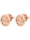 Miller Stud Earrings Rose - TORY BURCH - BALAAN 3