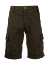 Men's Span Lens Patch Bermuda Cargo Shorts Green - CP COMPANY - BALAAN.