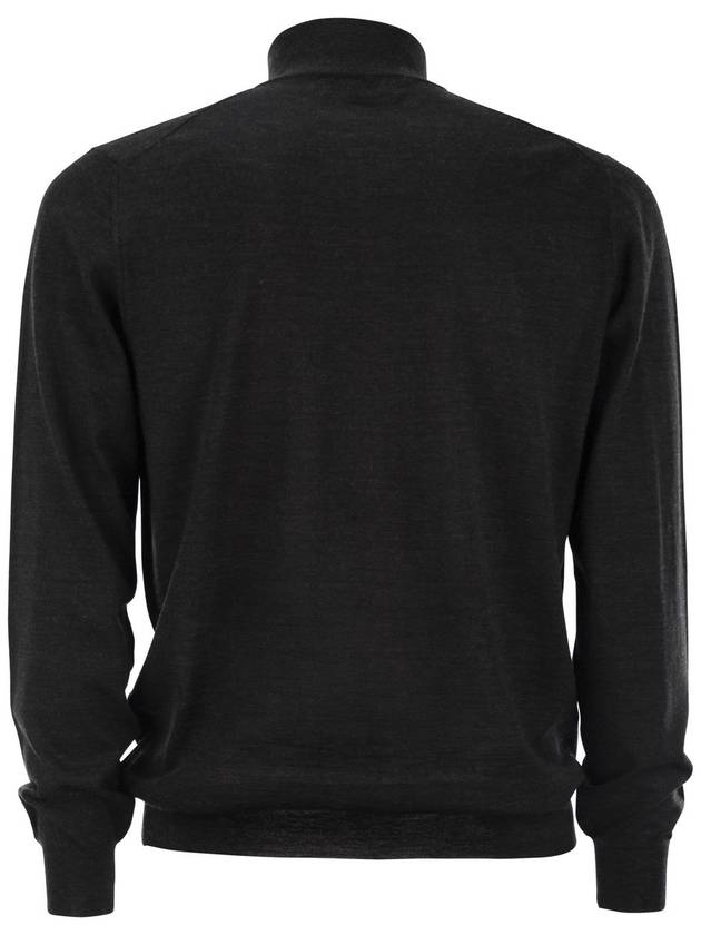 FAVONIO - Virgin wool sweater with full zipper - FEDELI - BALAAN 2