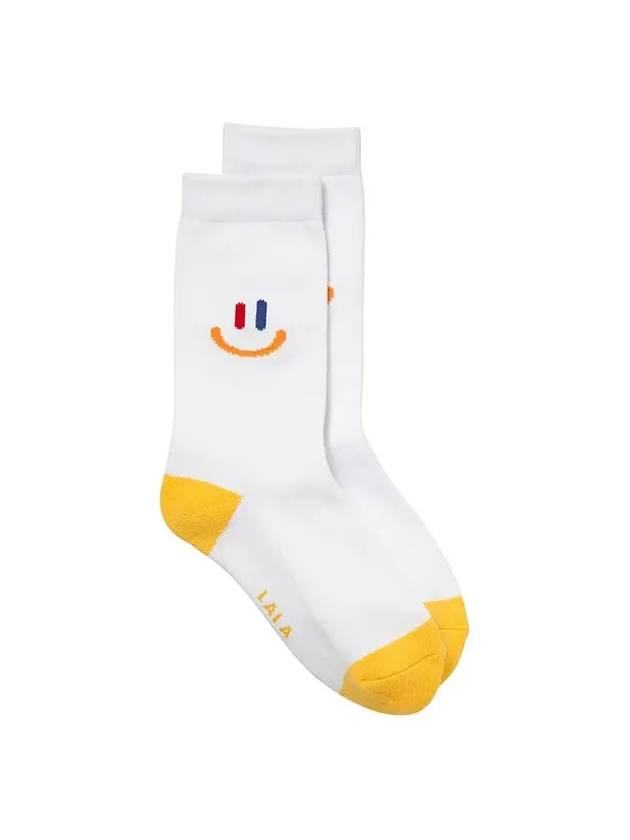 New Socks White Yellow - LALA SMILE - BALAAN 7