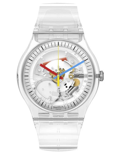 Clearly New Gent Watch White - SWATCH - BALAAN 1