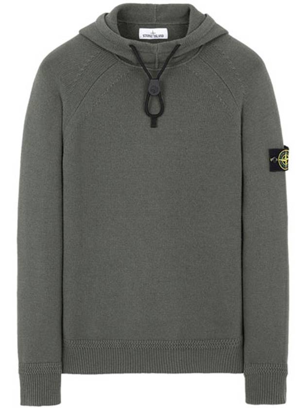 Waffen Hooded Knit Top Khaki - STONE ISLAND - BALAAN 2