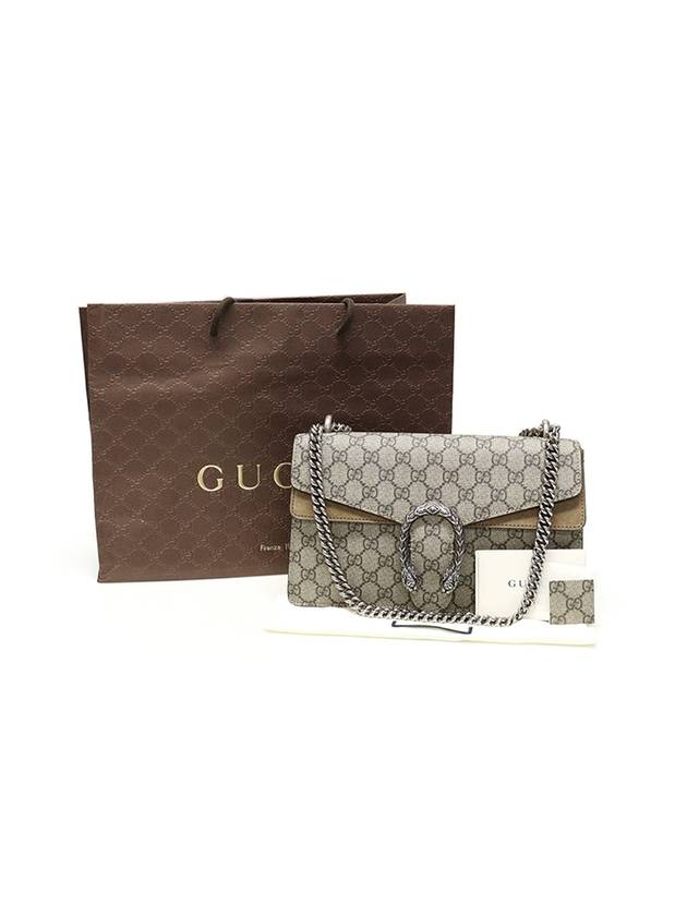 Women s Gucci 400249 GG Supreme Canvas Dionysus Small Chain Shoulder Bag gt Gangbuk used luxury goods - GUCCI - BALAAN 3