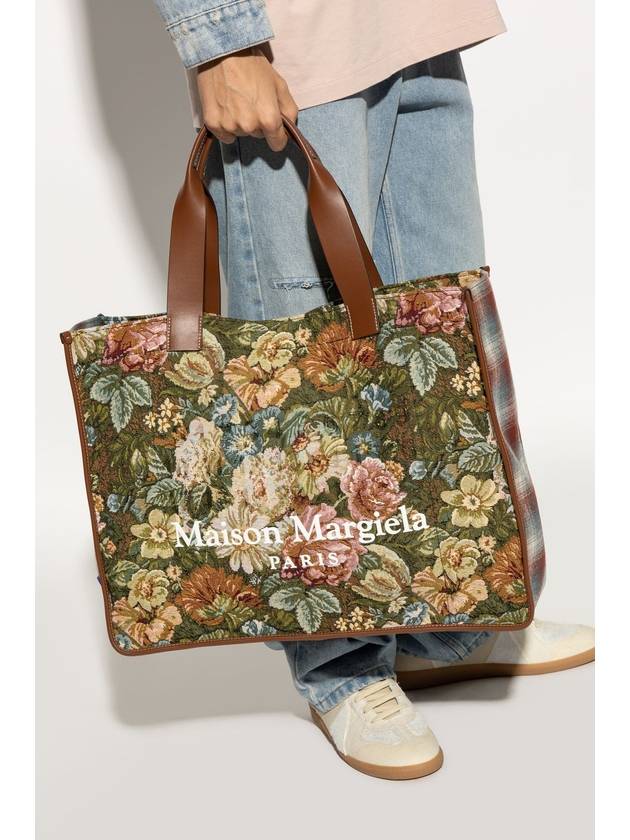 Cabas Large Tote Bag Green Floral - MAISON MARGIELA - BALAAN 4