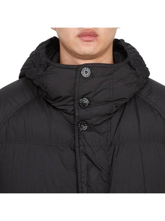 Men's Wappen Patch Crinkle Wraps Long Padding Black - STONE ISLAND - BALAAN 7