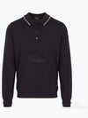 Embroidered Logo Merino Wool Polo Shirt Dark Navy - PAUL SMITH - BALAAN 2