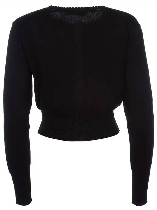 Bea Cropped Cardigan Black - VIVIENNE WESTWOOD - BALAAN 3