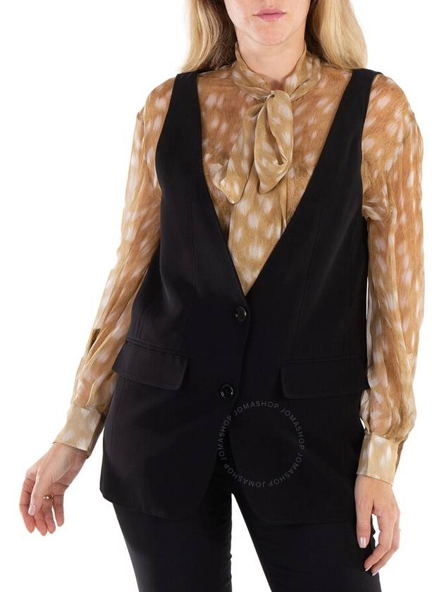 Silk Vest Black 8054503 - BURBERRY - BALAAN 2