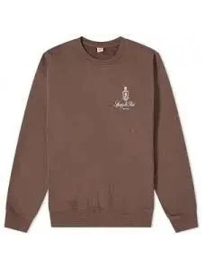 Vendome Crew Neck Cotton Sweatshirt Chocolate - SPORTY & RICH - BALAAN 2