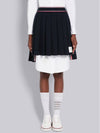 University Striped Mini Pleated Skirt Navy - THOM BROWNE - BALAAN 2