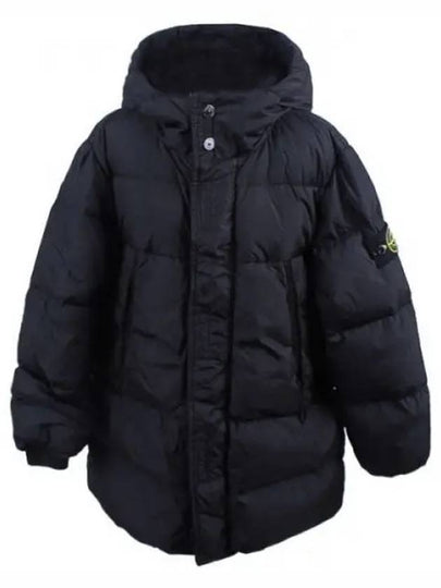 Kids Wappen Patch Down Long Padding Black - STONE ISLAND - BALAAN 2