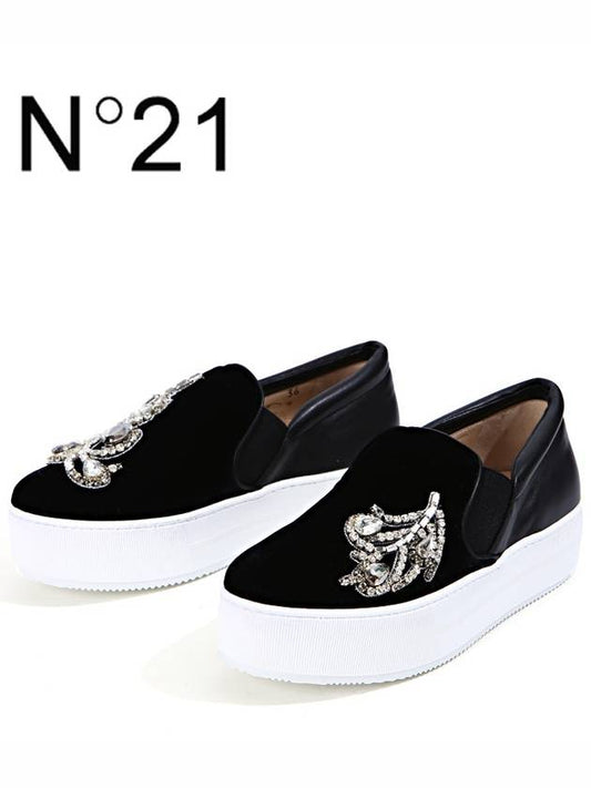 Rhinestone slip ons black - Nº 21 - BALAAN 2