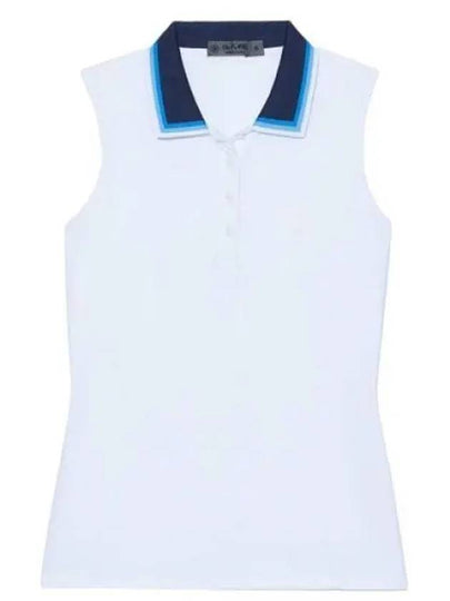 pleated collar silky sleeveless PK shirt Snow - G/FORE - BALAAN 2