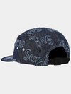 Patch logo lasered denim camp cap hat navy FW24H25 - SUPREME - BALAAN 3