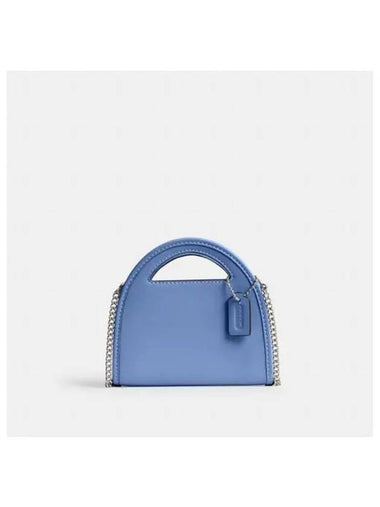 Top Handle Card Wallet Mist Blue - COACH - BALAAN 1