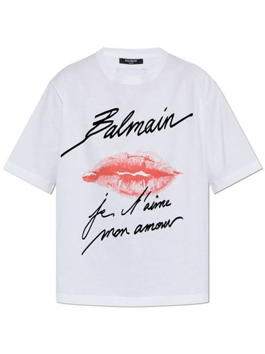 Balmain T-shirt In Oversize Style, Women's, White - BALMAIN - BALAAN 1