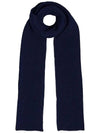 ribbed wool muffler navy blue SCARF NAVY BLUE - ANDERSEN-ANDERSEN - BALAAN 2