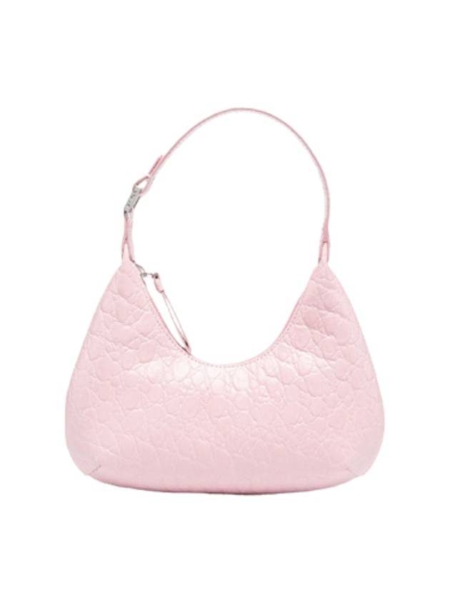 Crocker Embossed Baby Amber Mini Bag Peony Pink BASPOCCESMA - BY FAR - BALAAN 1