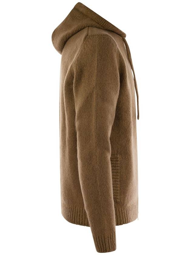 Pure cashmere hooded cardigan - FEDELI - BALAAN 3