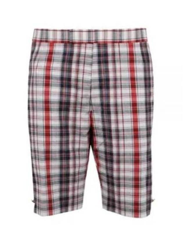 Multicolor Striped Plaid Classic Backstrap Shorts - THOM BROWNE - BALAAN 2