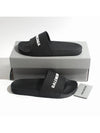 Men's Logo Full Slippers Black - BALENCIAGA - BALAAN 6