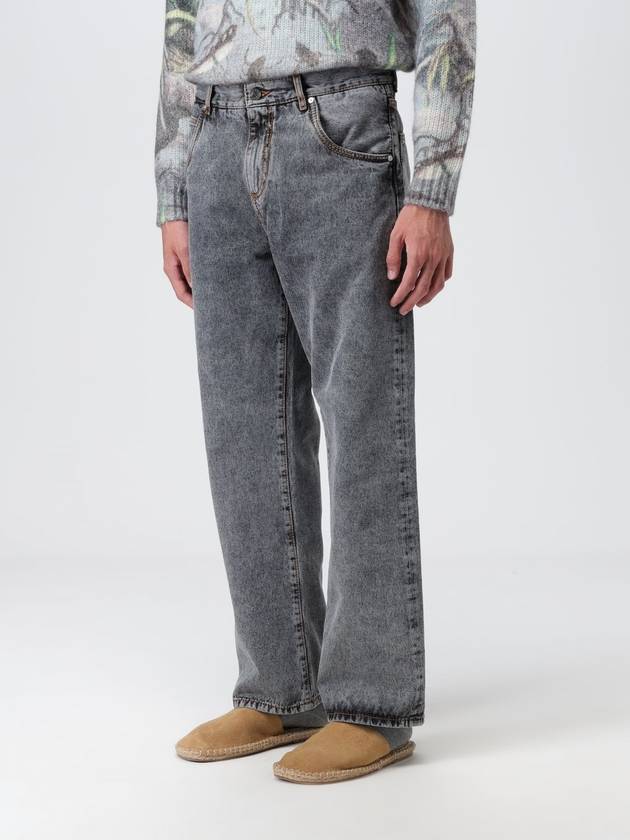 Jeans Etro in denim con logo ricamato - ETRO - BALAAN 4