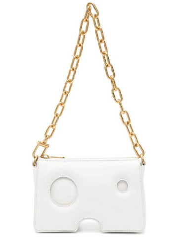 Burrow leather shoulder bag OWNX026C99LEA0010100 - OFF WHITE - BALAAN 1